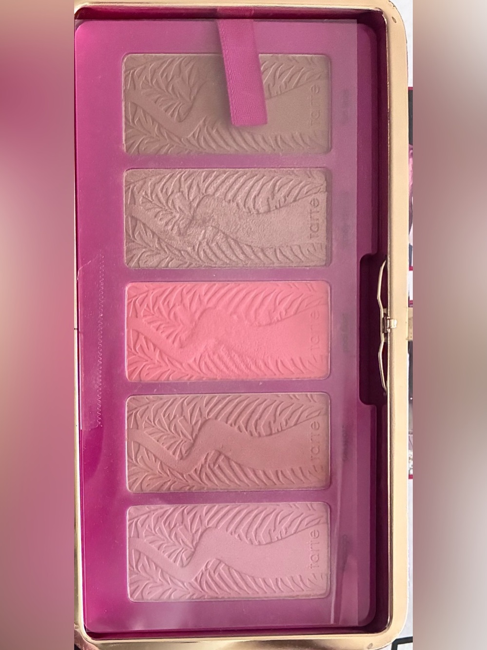 Tarte Life of the Party Clay Blush Palette & Clutch — Glitter Hot Pink